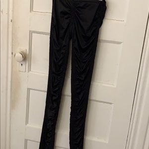 sass & bide satin ruched leggings s-m